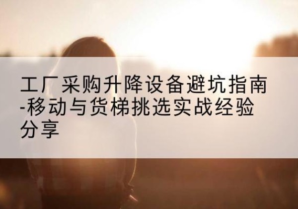 上城移动式升降机怎么选-工厂采购升降设备避坑指南-移动与货梯挑选实战经验分享